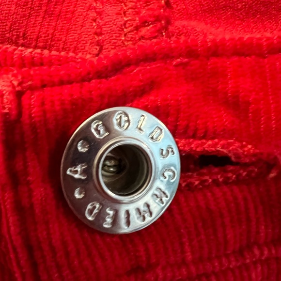 AG Adriano Goldschmied Vibrant Red Corduroy Pants The Stevie Ankle - Picture 4 of 9